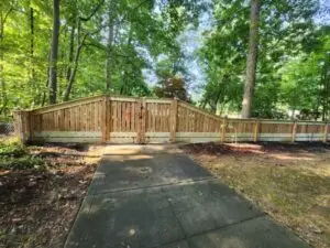 Cedar Fence Installation