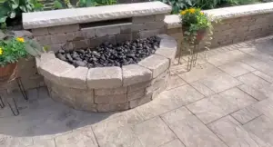 Patio and Waterfall Installation