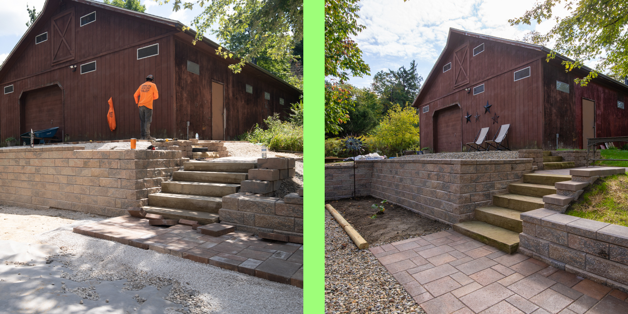 Retaining Wall & Walkway