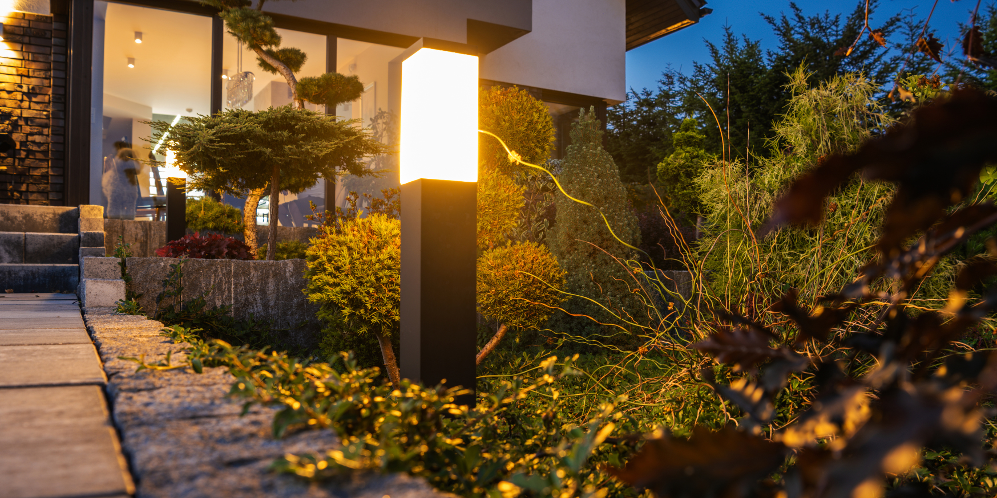 ways to add outdoor lighting to deck or patio